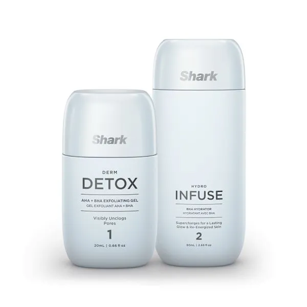 Shark FacialPro Glow Replenishment Kit - AHA BHA Exfoliating Gel and Hydrator - Glowera UAE