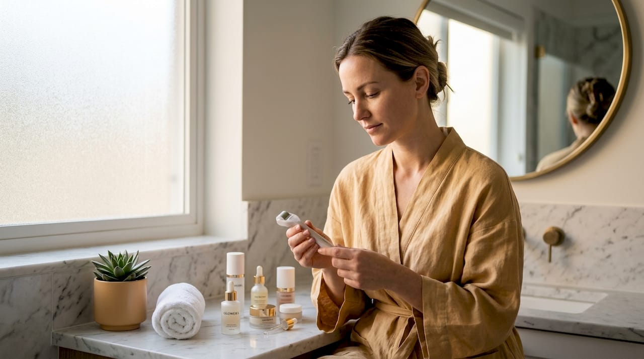 Safe and effective home microneedling for anti-ageing