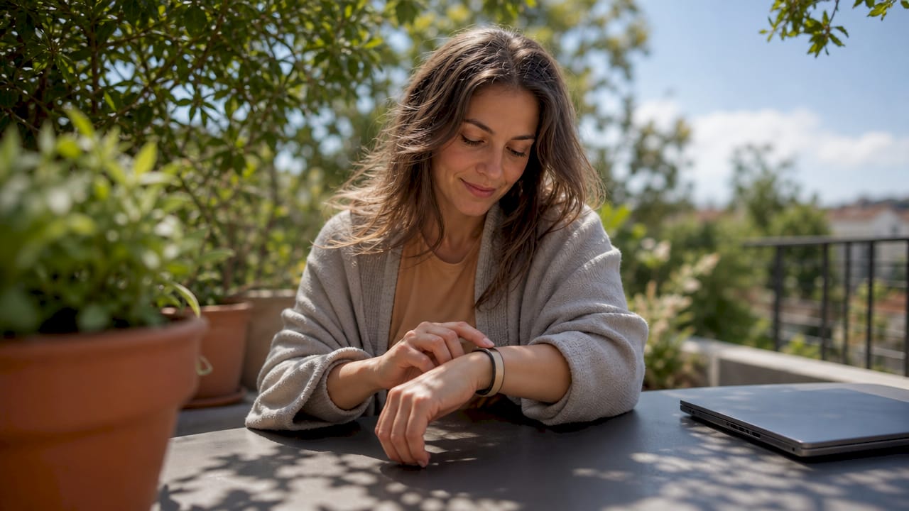 What is a real-time skin feedback device?
